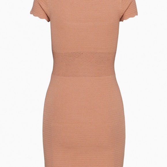 Wilfred | Reception Dress | Pointelle Knit Mini | Soft Terracotta | Size S - Picture 2 of 8
